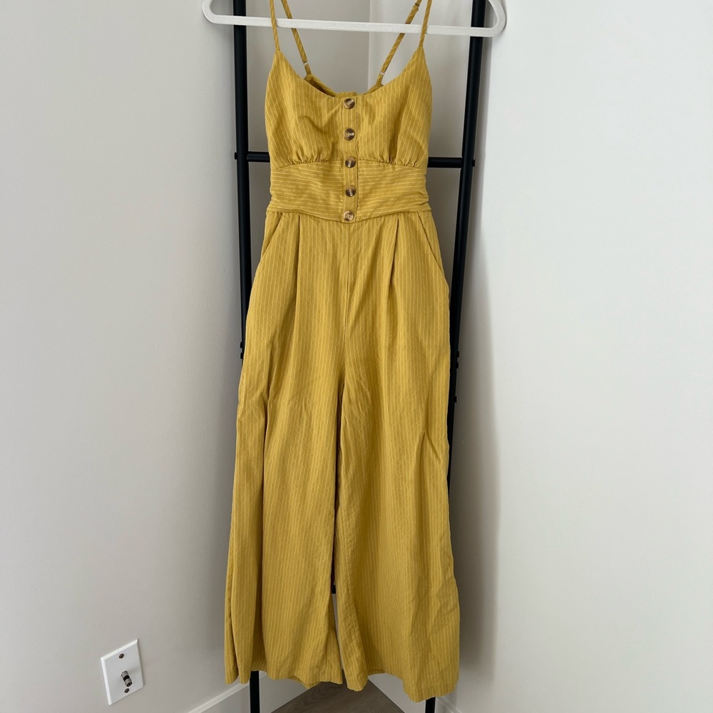 Lulus yellow jumpsuit